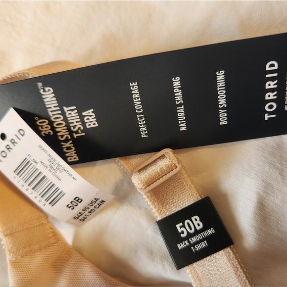 NWT TORRID 360 Back Smoothing T-Shirt Bra 50B - Picture 2 of 6